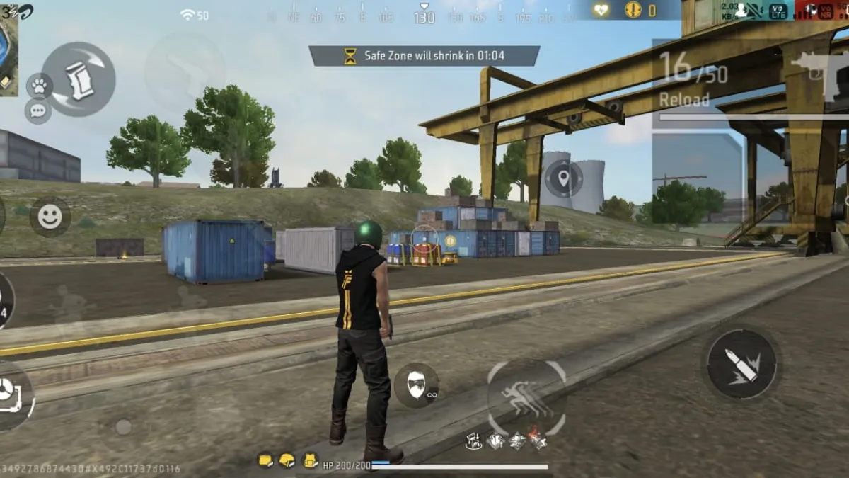 Free Fire India Skydiving Action